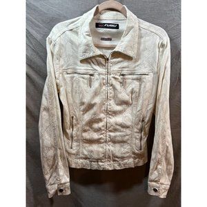 FUBU‎ Jacket Womens White Full Zip Long Sleeve Casual Ladies